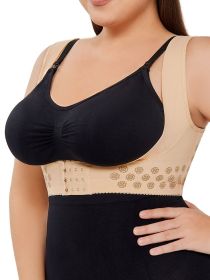 Energy Chip Chest Brace Up For Women Posture Corrector Shapewear Vest (Option: L-Apricot)