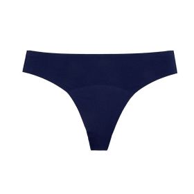 Plus Size Four-layer Leak-proof Menstrual Underwear Seamless (Option: Blue-M)