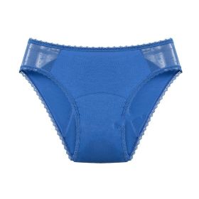 Women's Washable Underwear For Menstrual Period Protection (Option: Blue-L)