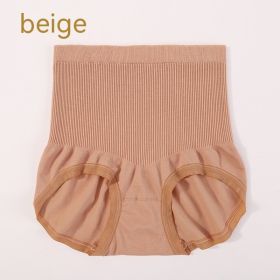 High Waist Bow Traceless Lace Briefs (Option: 6636 Beige Brown-Plus Size)