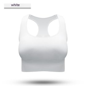 Women Sports Yoga Workout Bra (Option: White-L)