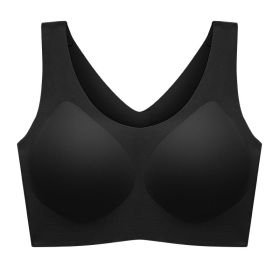 Cloud Seamless Underwear Women's Size (Option: Elegant Black-Plus Size)