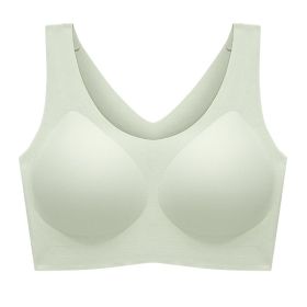 Cloud Seamless Underwear Women's Size (Option: Creamy Green-Plus Size)