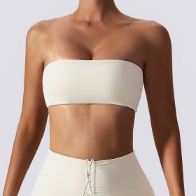 Base Workout Top Skinny Yoga Clothes (Option: Oat Apricot-S)