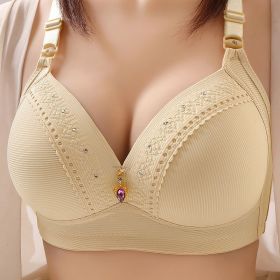Large Size Full Cup Adjustable Mom Underwear (Option: 36or80-Skin Color)
