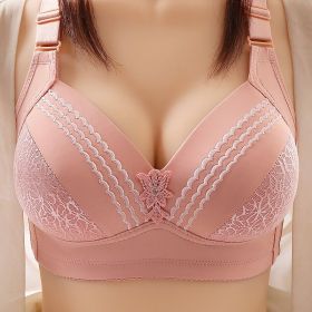 High-end Plus Size Thin Cup Without Steel Ring Beauty Back Underwear Comfort Adjustment Breathable Sweat Absorbing Bra (Option: Cameo-36Or80)