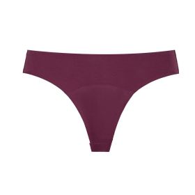 Plus Size Four-layer Leak-proof Menstrual Underwear Seamless (Option: Purple-XS)
