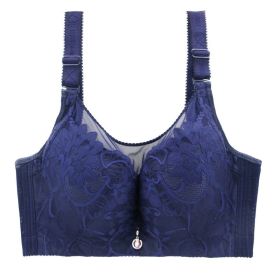 Lace Tube Top Deep V Adjustable CDE Large Cover (Option: Blue-46OR105E)