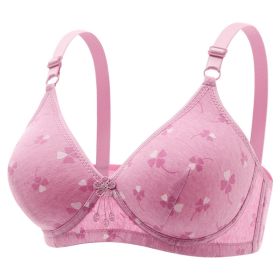 Large Size Thin Underwear Anti-sagging Wireless Bra (Option: Bean Paste-42 95BC Universal Cup)