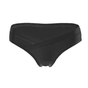 Breathable Pregnant Women During Pregnancy Low Waist Panties (Option: Black-4XL)